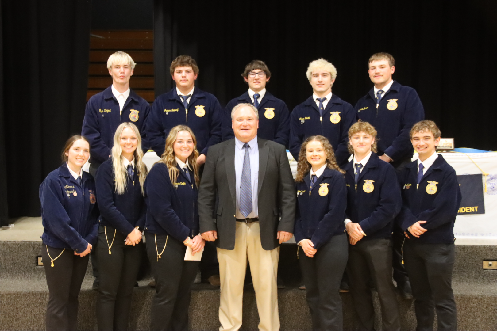 Senior FFA Members and Mr Kozeal